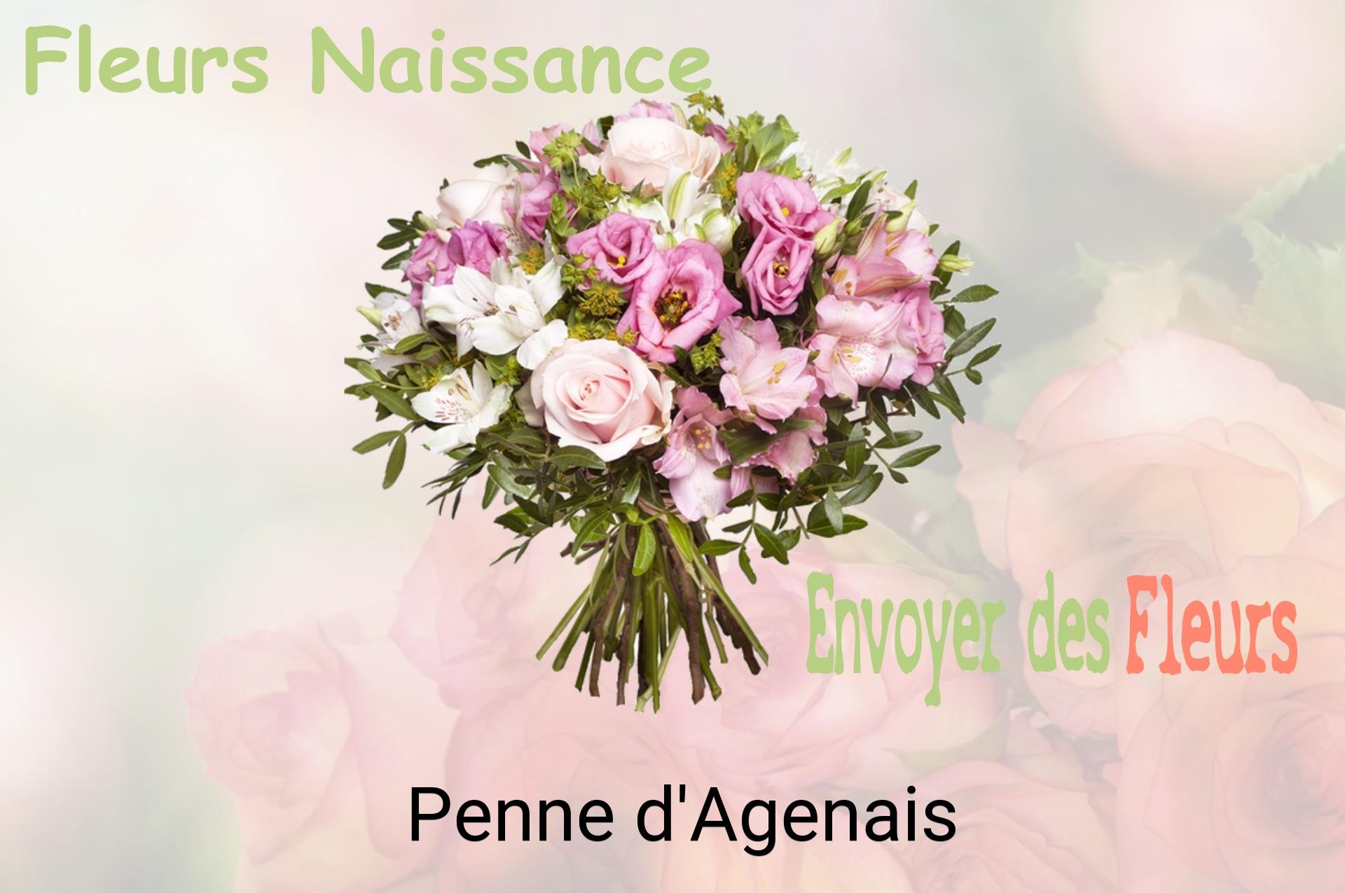Bouquet de fleurs de naissance livré à Penne-d'Agenais